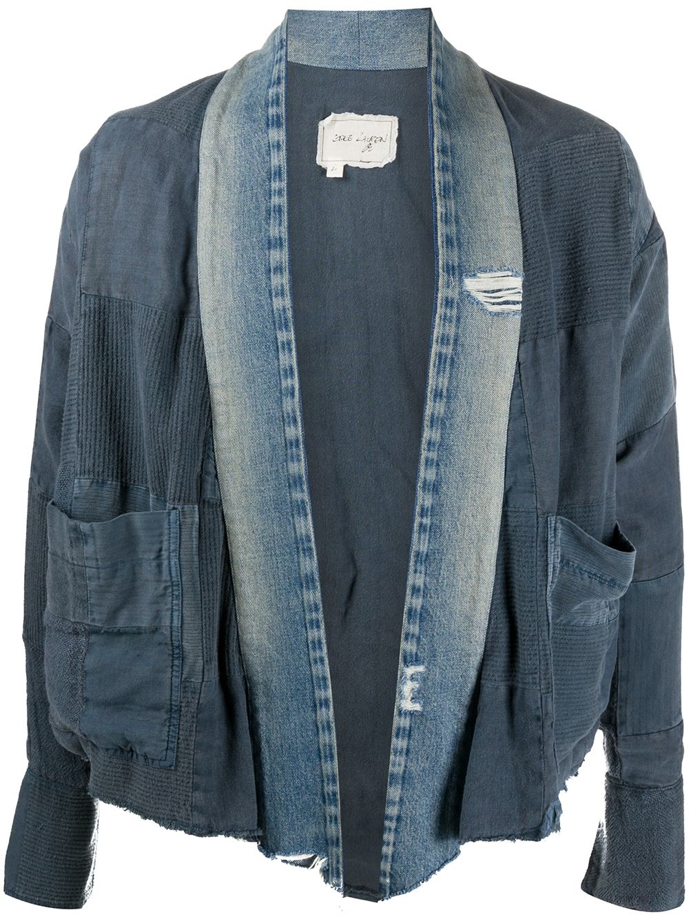 deconstructed denim jacket - 1