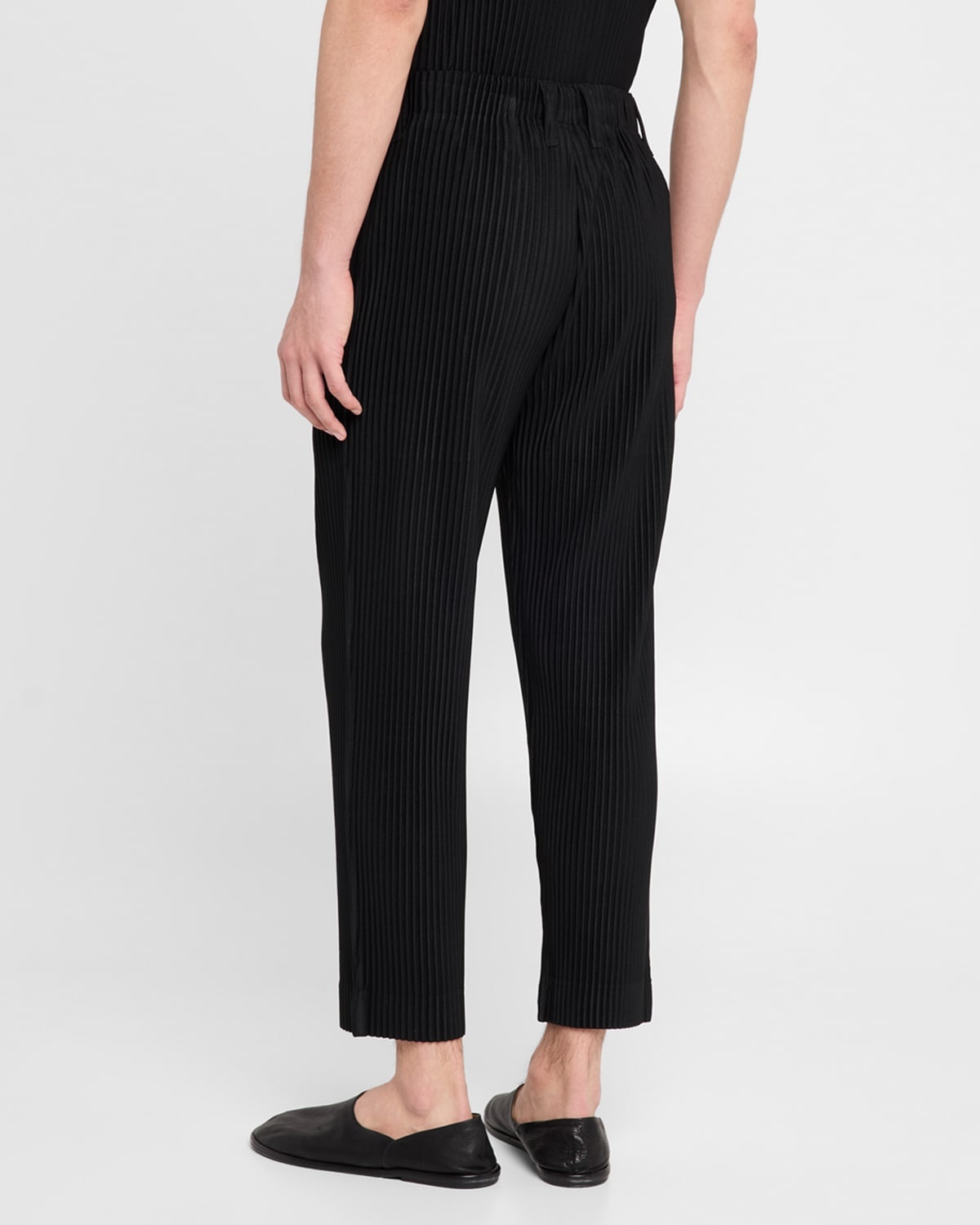 Men's Pleated Flat-Front Pants - 3