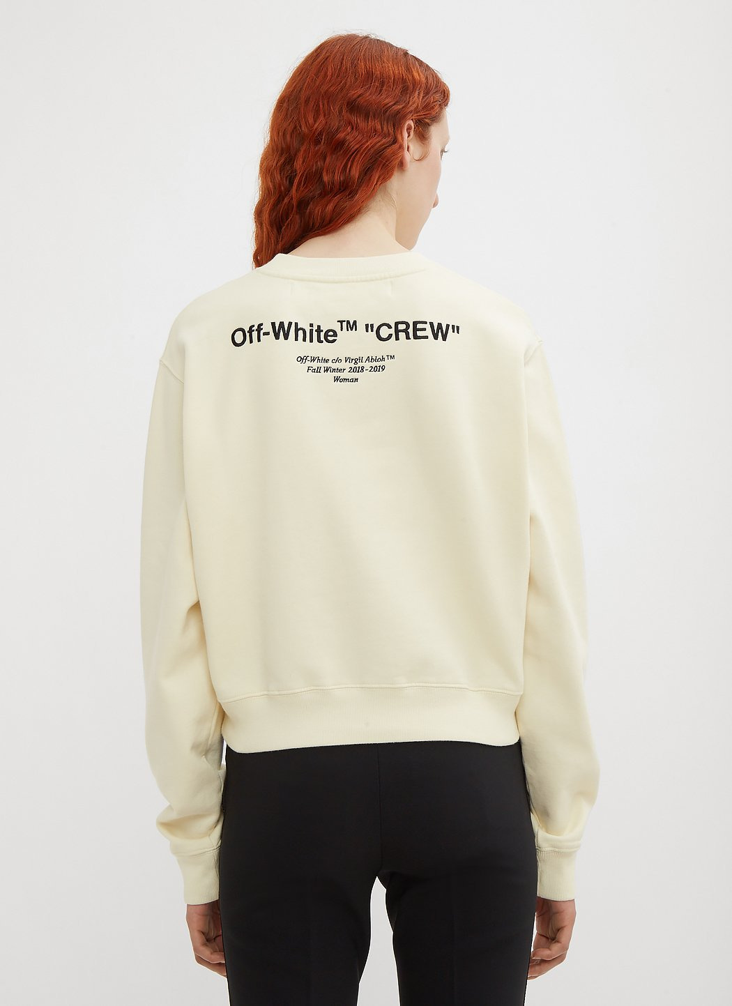 Off-White Women Cropped Logo Sweatshirt - 4