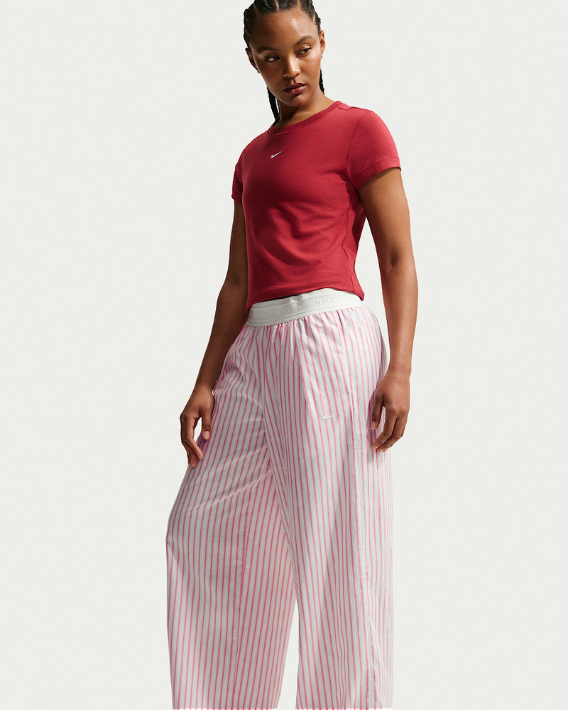 Nike Sportswear Chill Poplin Women's Loose Mid-Rise Woven Striped Pants 4