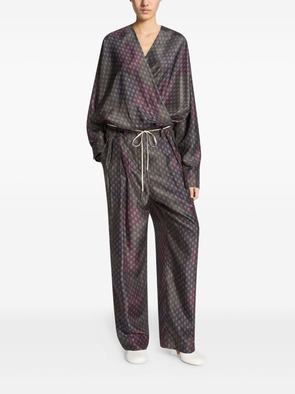 silk cargo trousers - 2