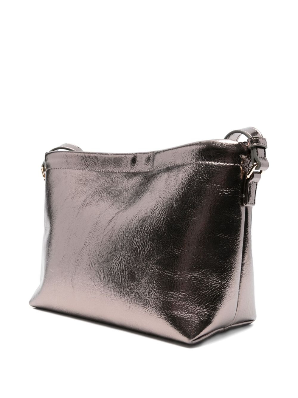 metallic-effect leather cross body bag - 2