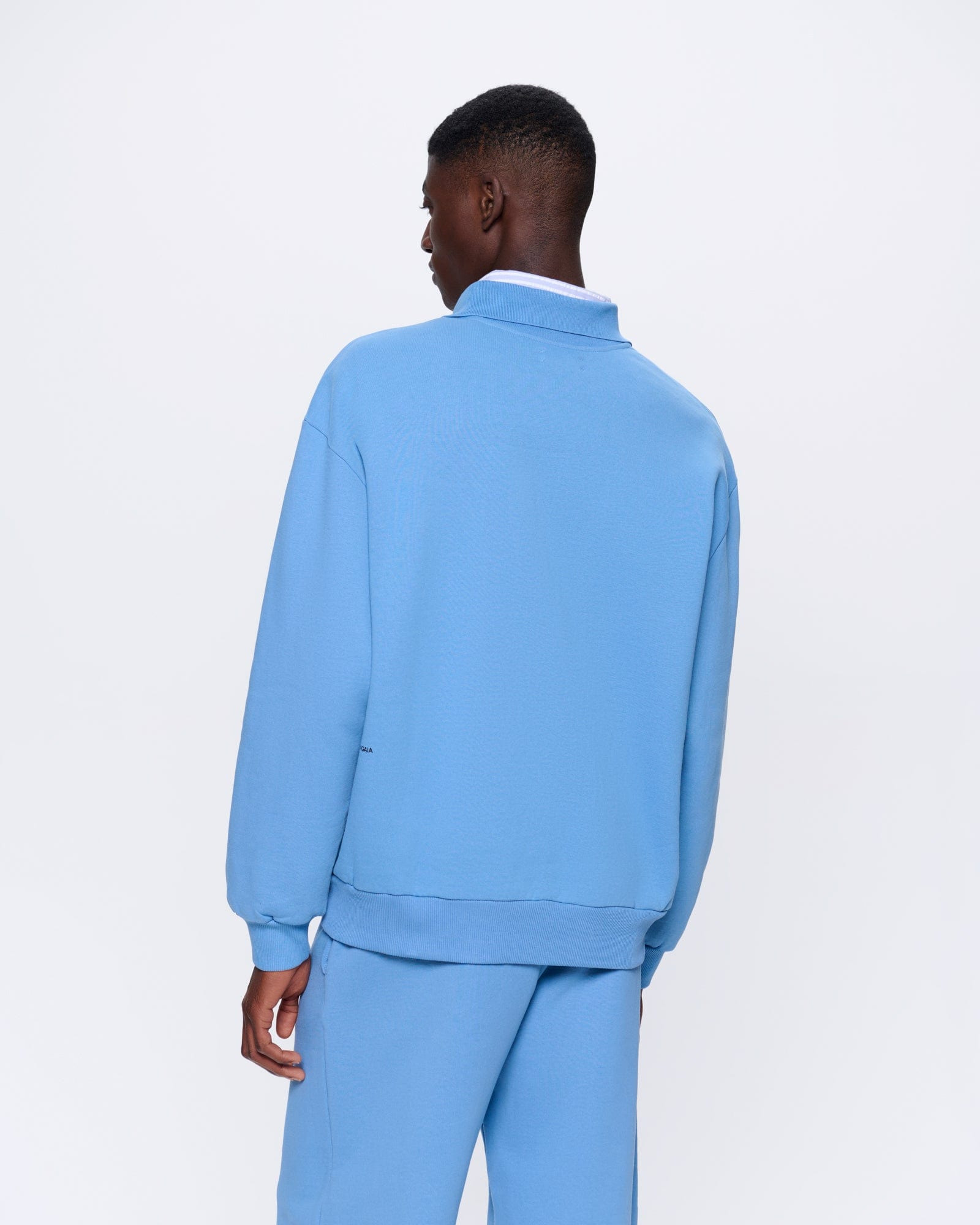 Mens DNA Heavyweight Polo Sweatshirt - Summit Blue - 5