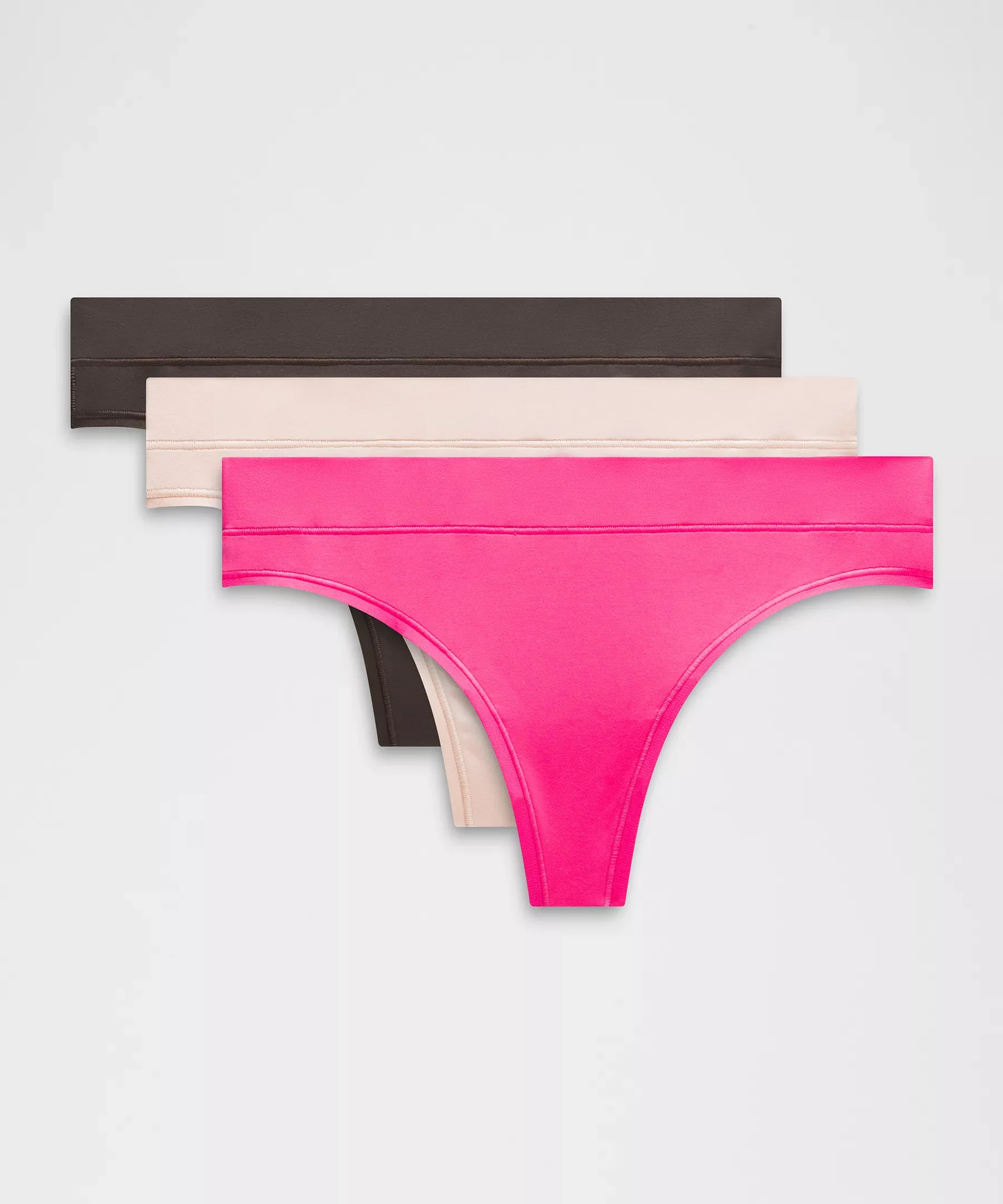 UnderEase Mid-Rise Thong Underwear *3 Pack - 1