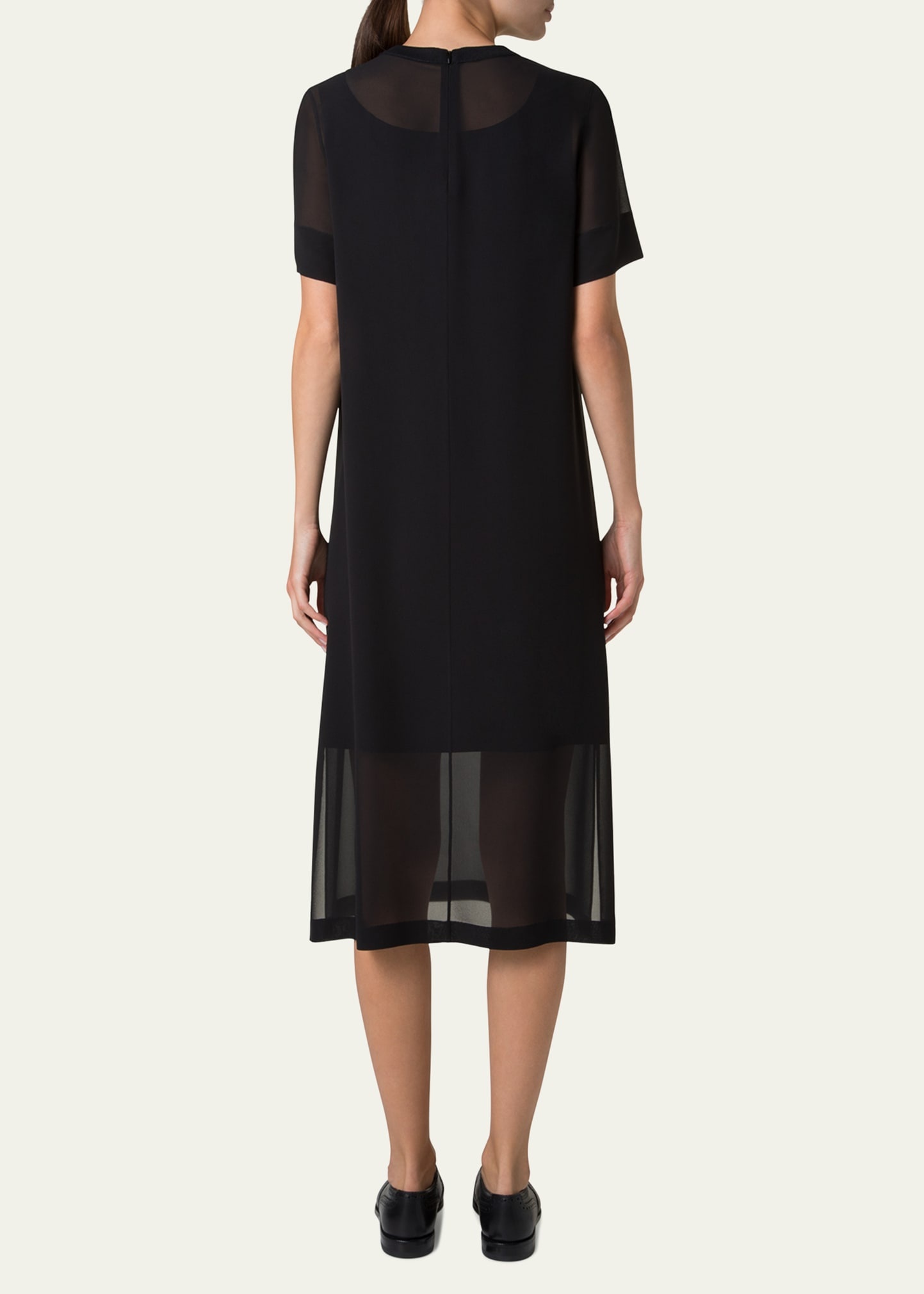 Silk Georgette Tunic Dress - 3