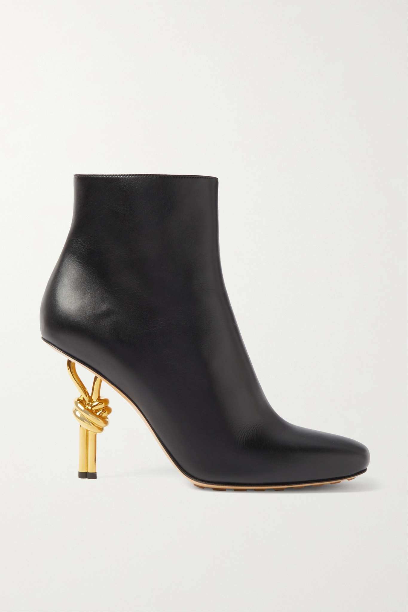 Knot leather ankle boots - 1