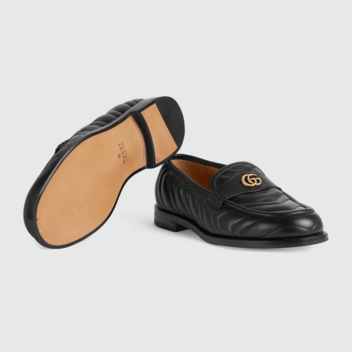 Men's matelassé loafer with Double G - 5
