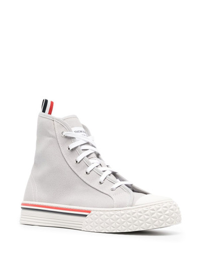 Thom Browne RWB striped high-top sneakers outlook