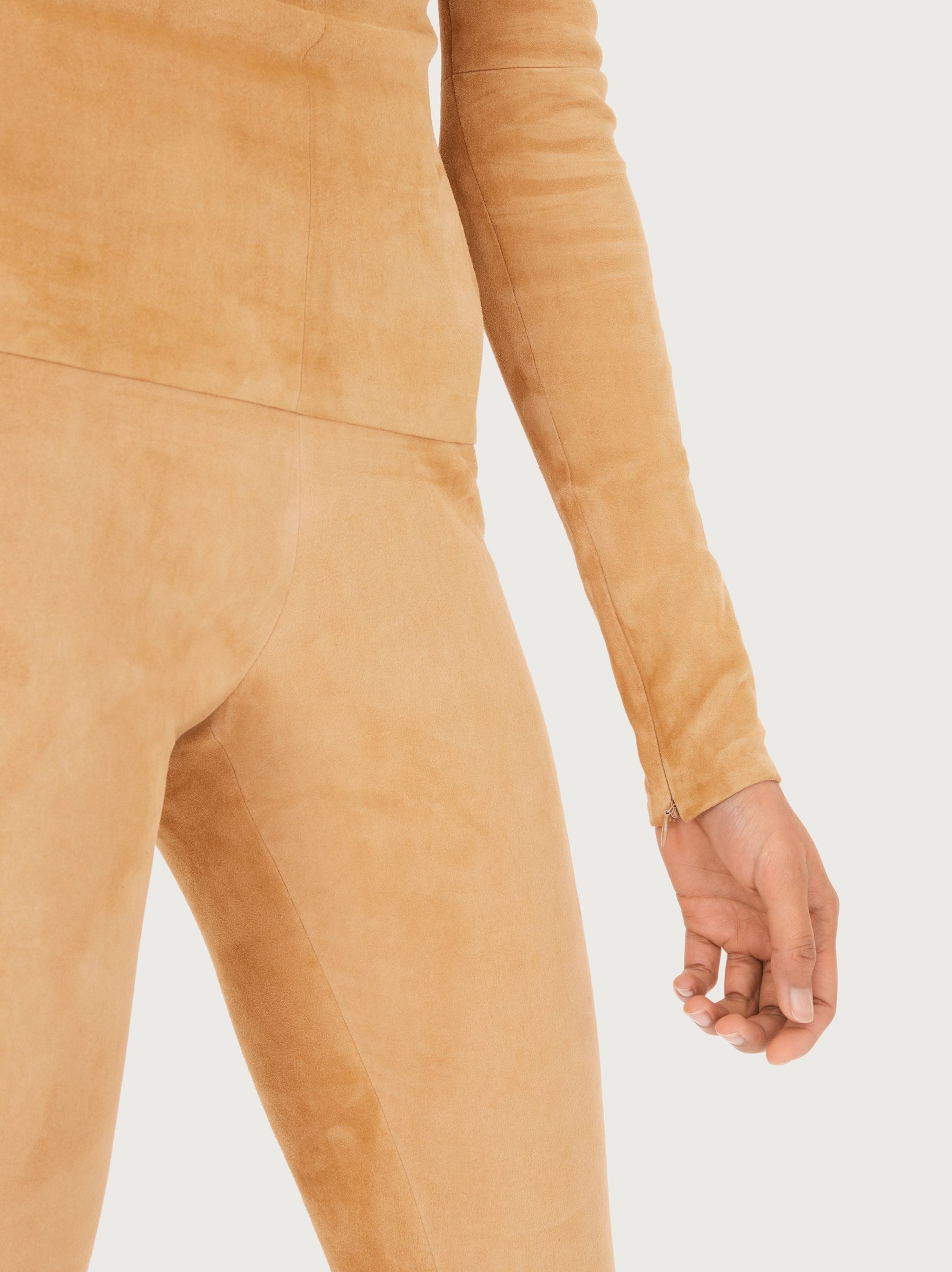 Suede stretch turtle neck - 5