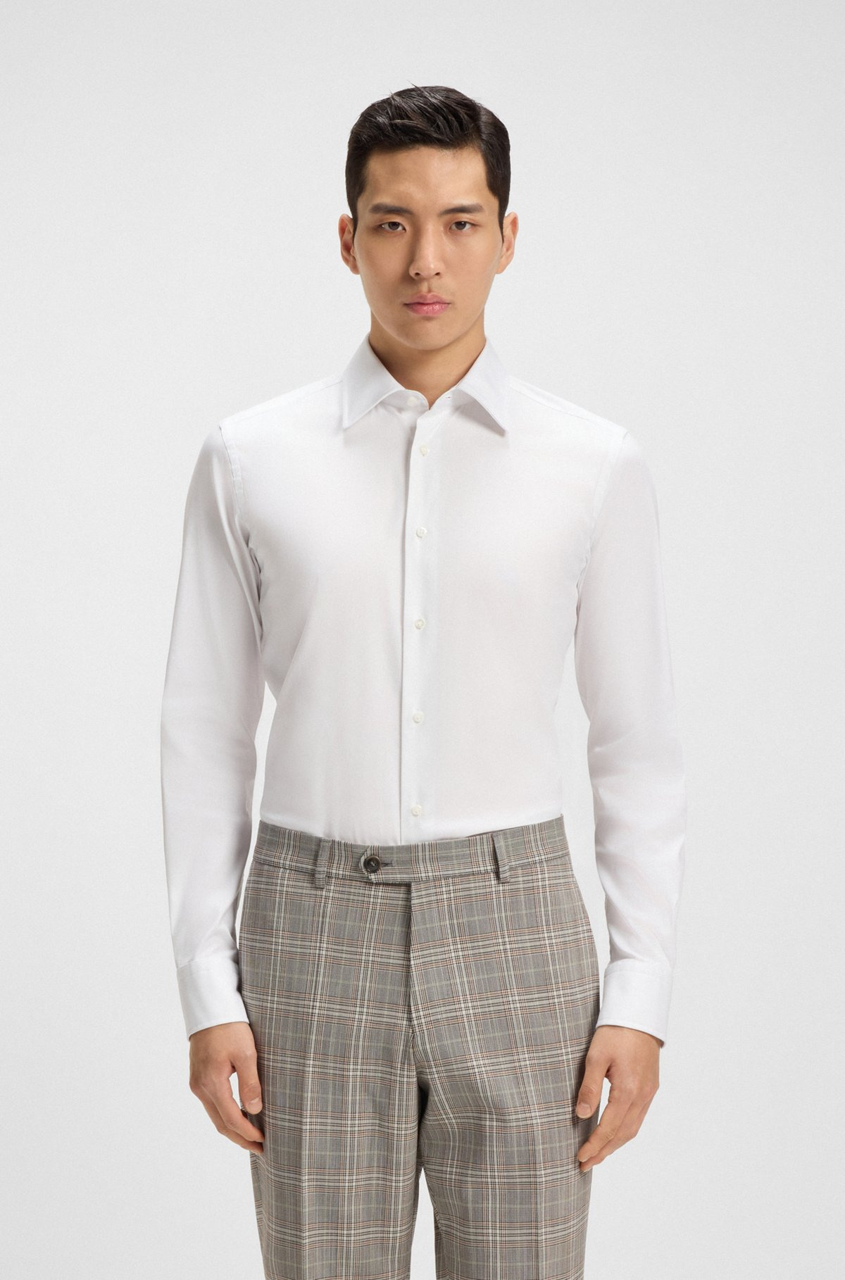 SLIM-FIT SHIRT IN AN ITALIAN COTTON - 2