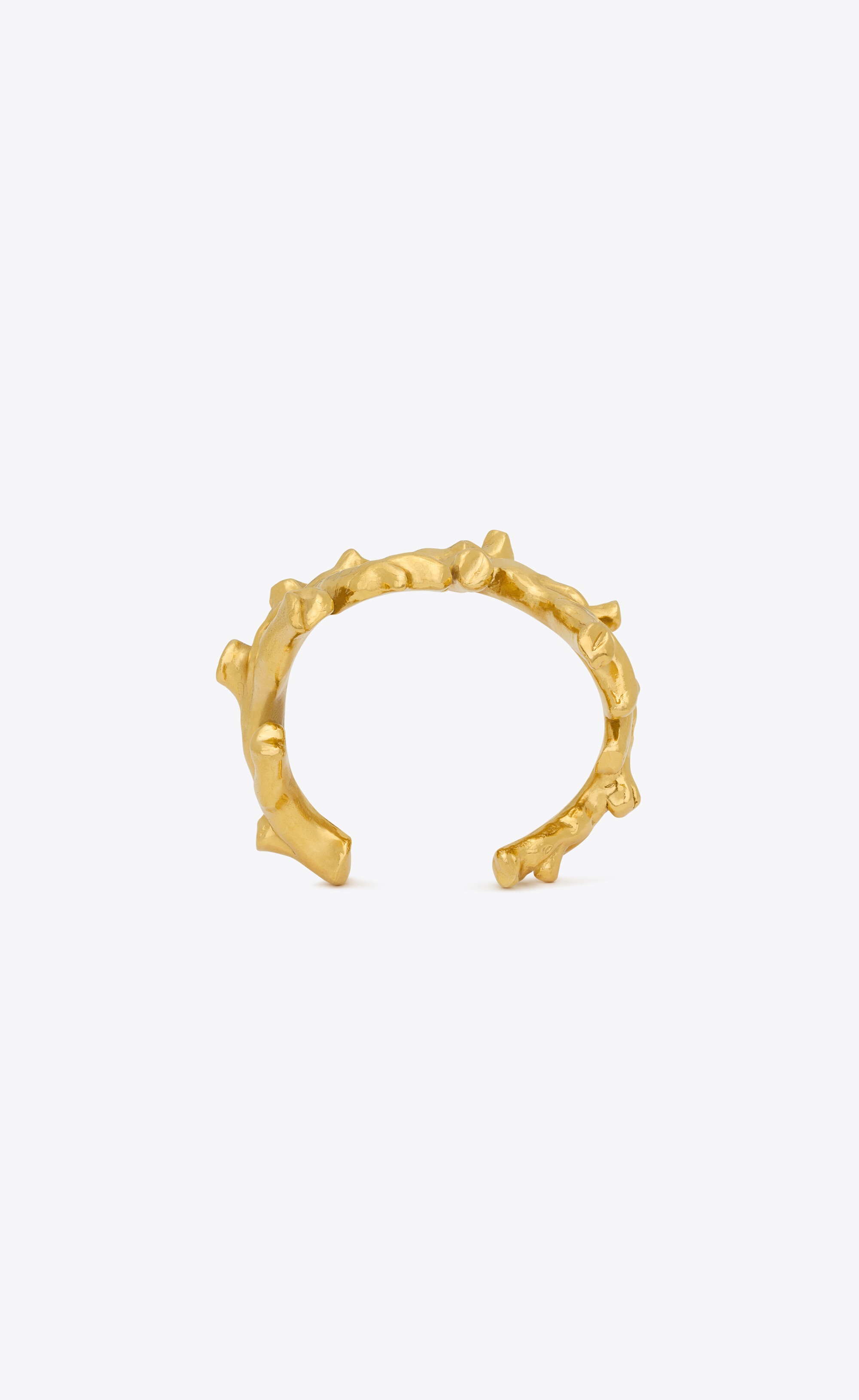oversize coral cuff in metal - 2