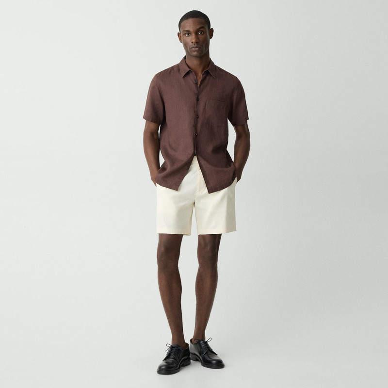 Theory Irving Short-Sleeve Shirt in Relaxed Linen outlook