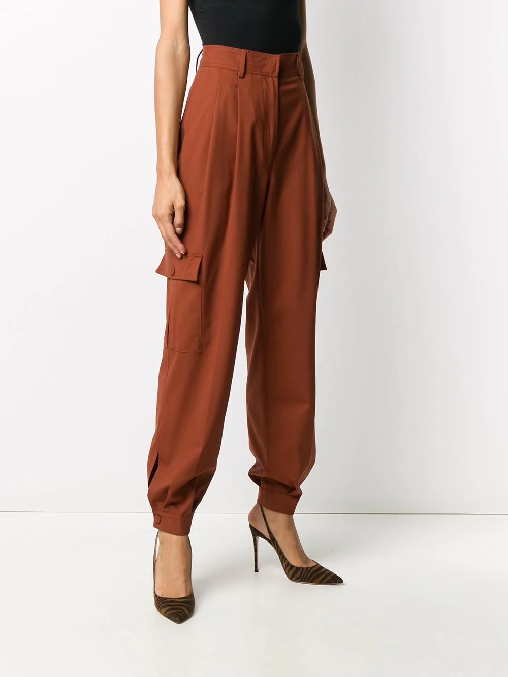 fitted cuffs tailored trousers - 3