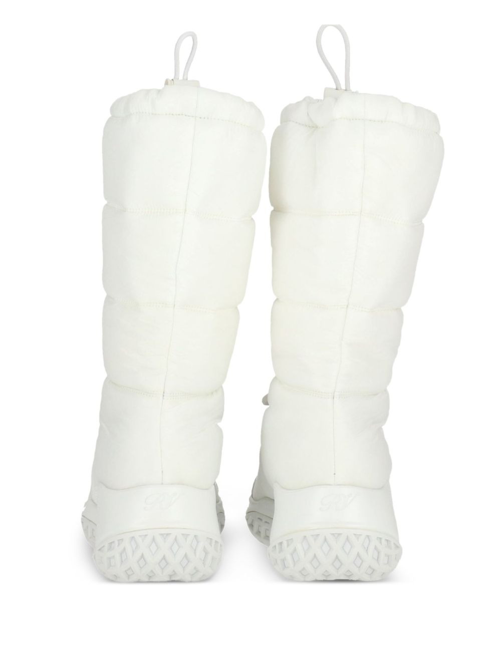 quilted crystal-buckle boots - 3