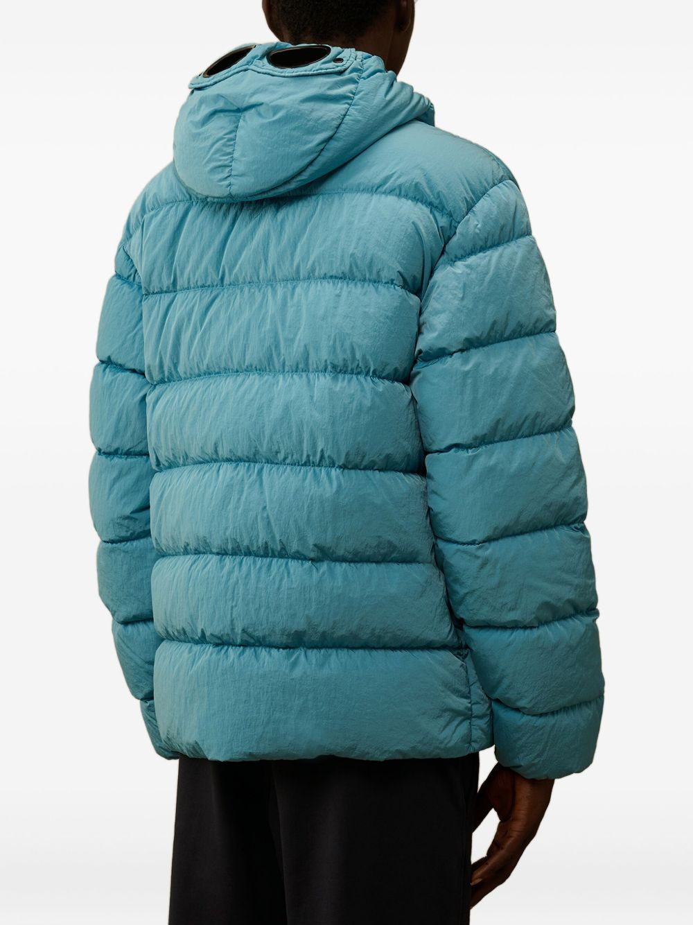 goggle-hood down jacket - 4