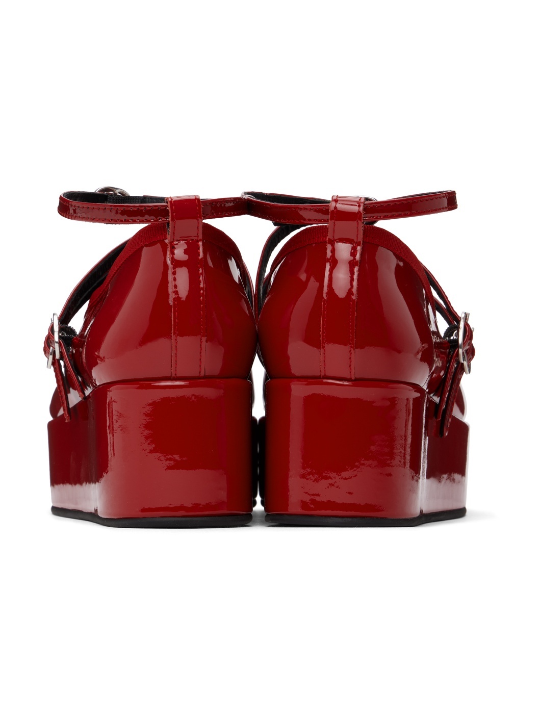 Red Cendrillon Platform Mary Jane Heels - 2