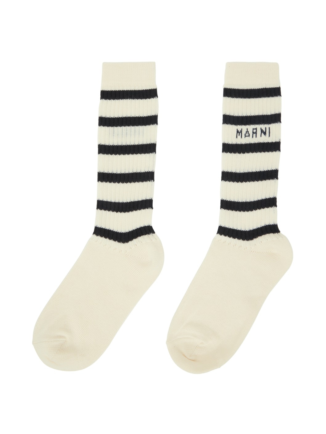 Off-White Striped Socks - 2