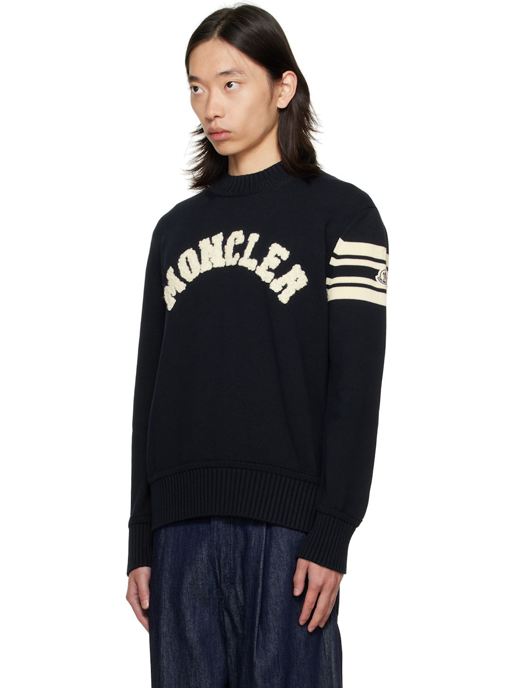 Navy Crewneck Sweater - 4