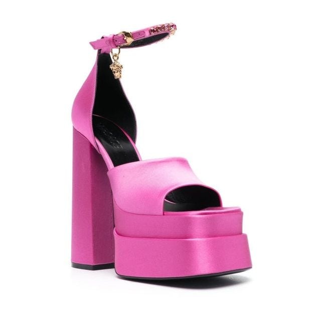 Pink Aevitas Medusa Platform Sandals - 5