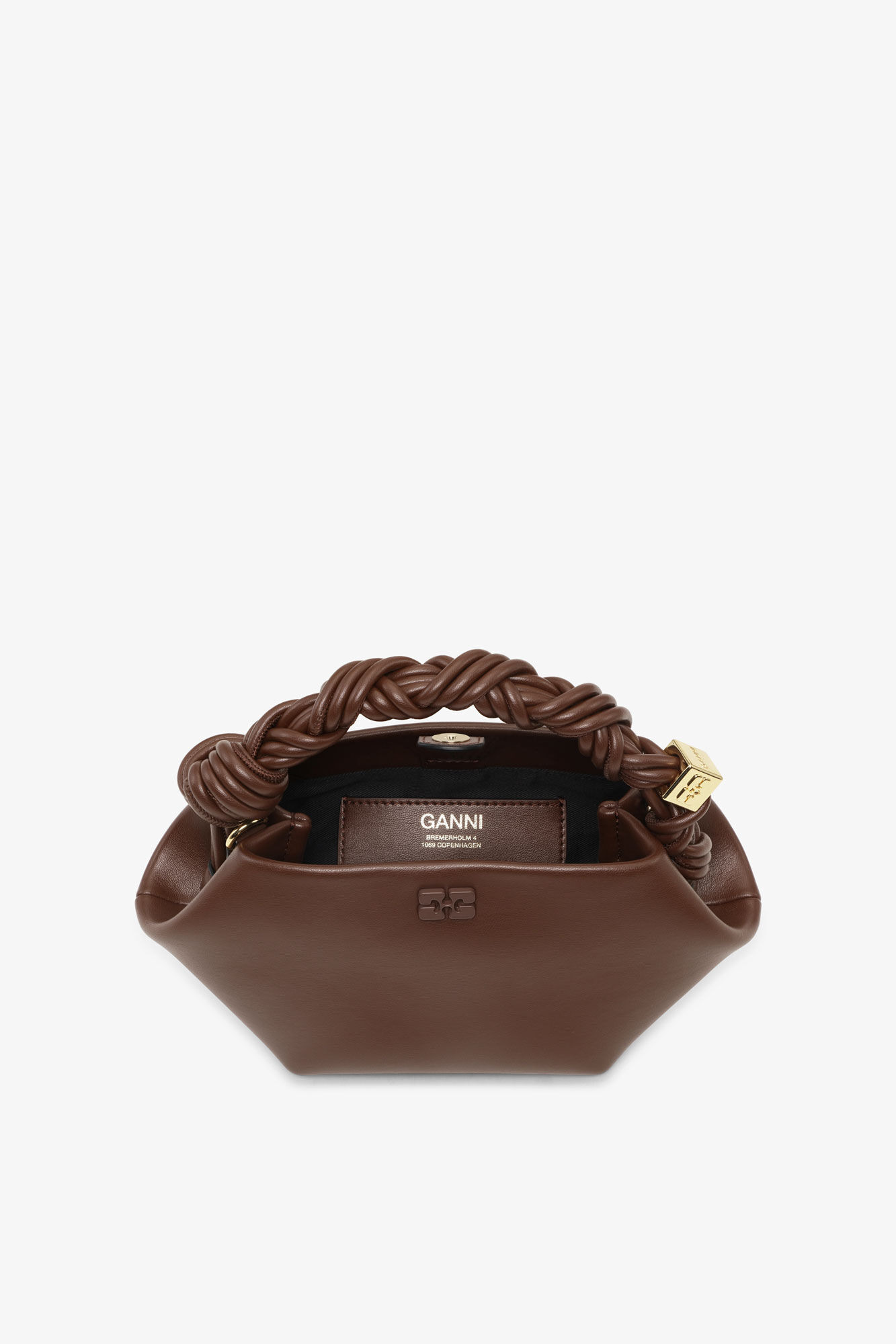 BROWN MINI GANNI BOU BAG - 4