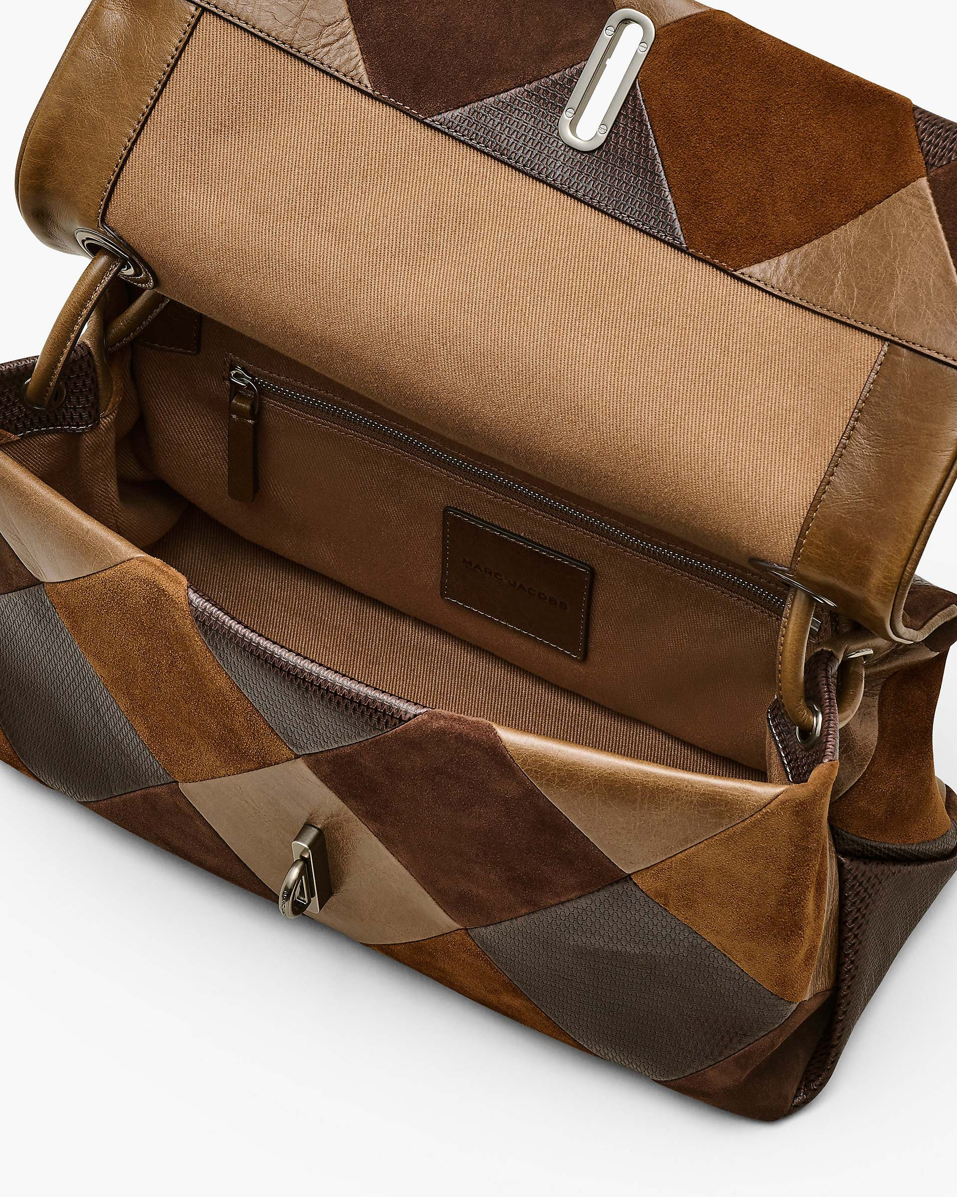 THE SUEDE PATCHWORK LARGE DUAL BAG - 5