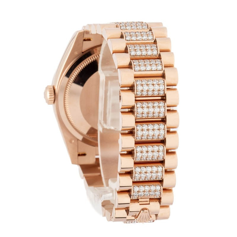 Rolex Day-Date 36 Ref 128235 Eisenkiesel Diamond Dial - 3