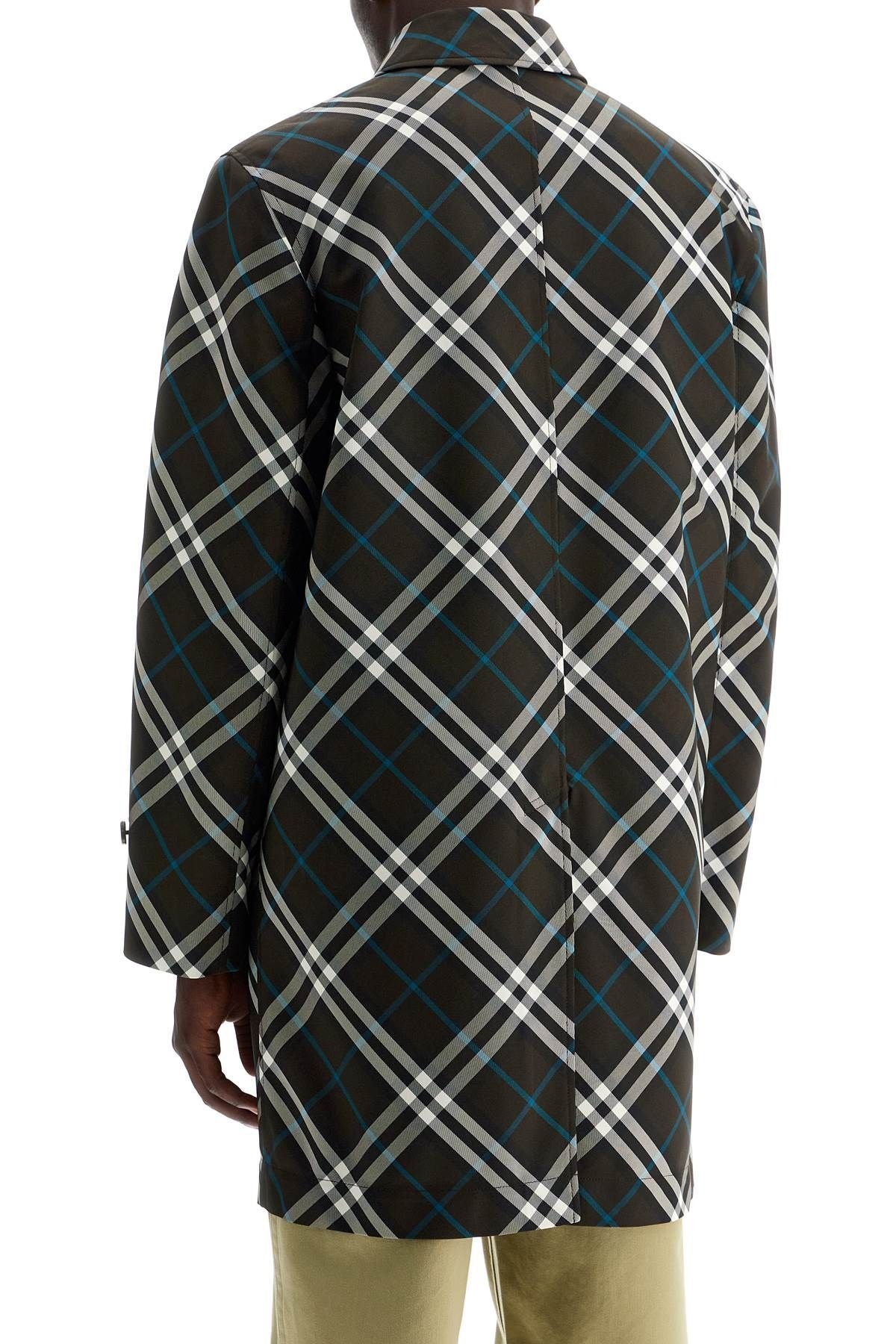 ERED

"CHECKERED NYLON CAR COAT - 4