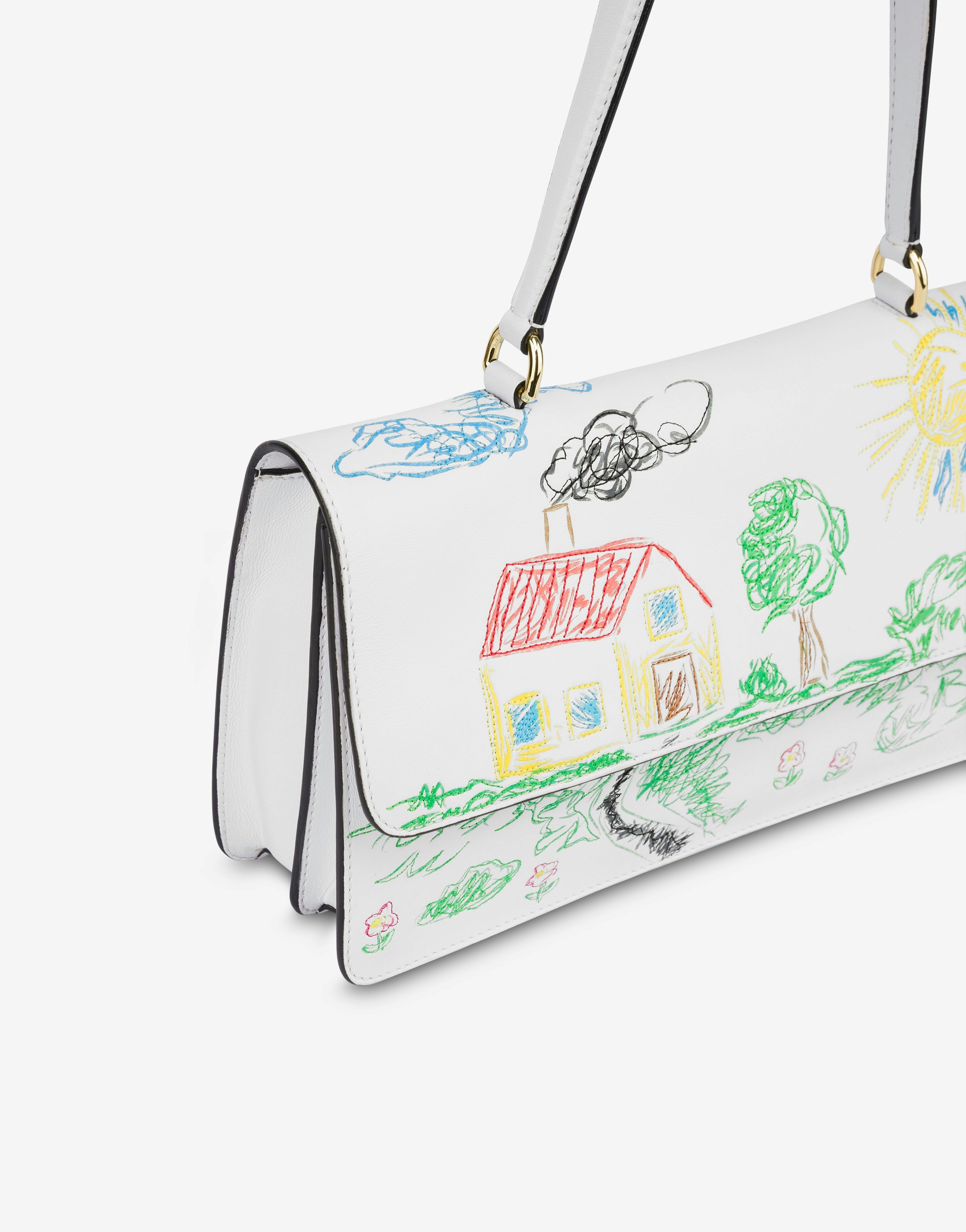 DRAWINGS NAPPA SHOULDER BAG - 4