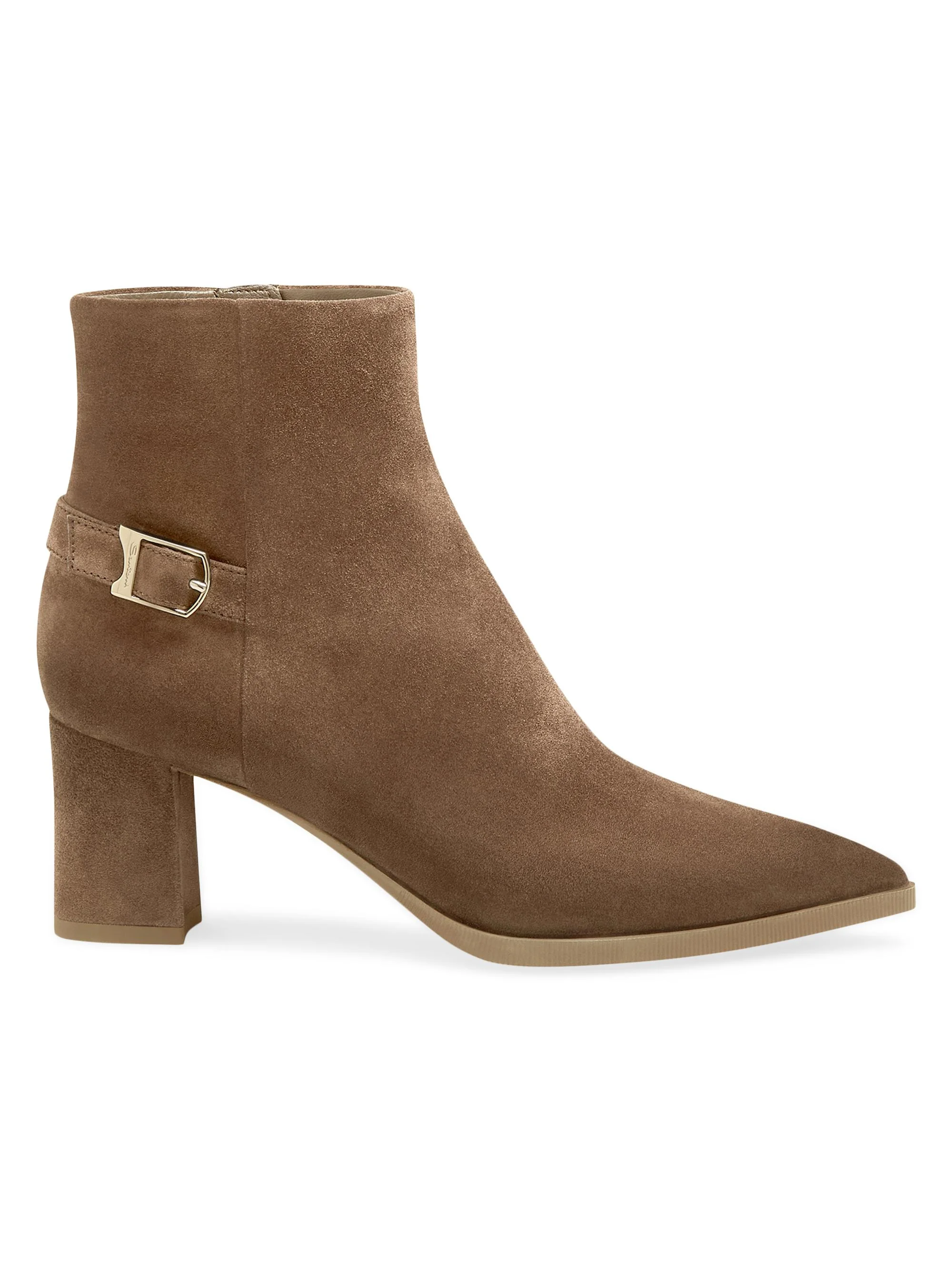 Women's Elly 65MM Suede Ankle Boots - Brown - 1
