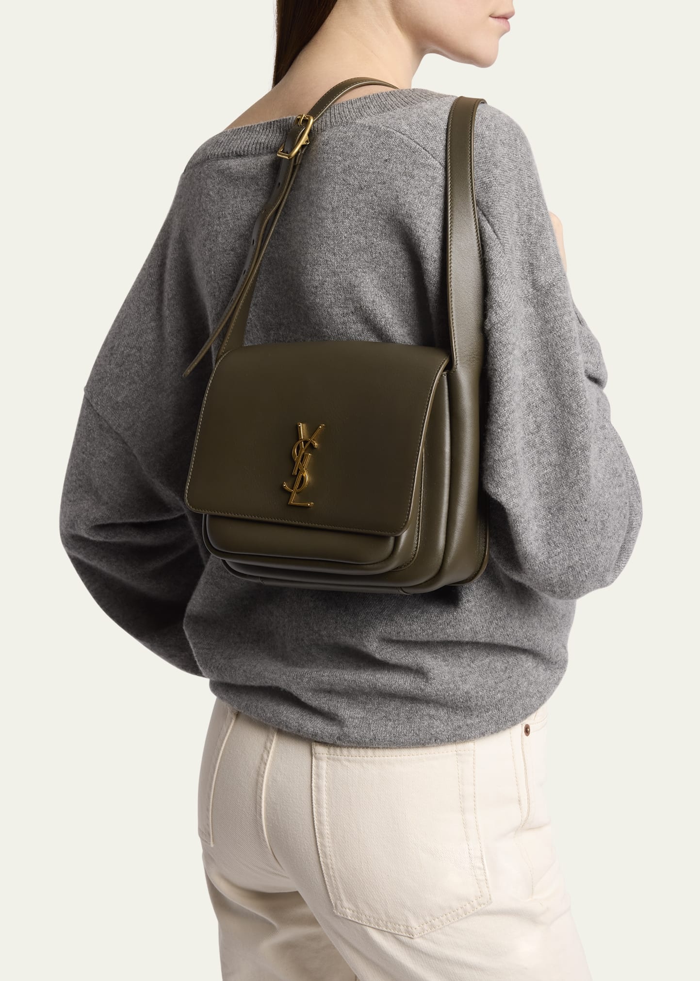 Niki YSL Flap Crossbody Bag in Calfskin - 2