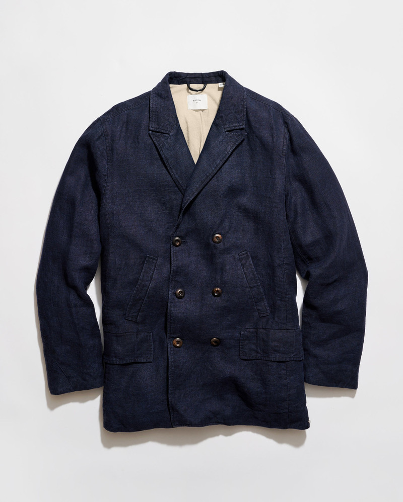 Canvas Linen Bond Peacoat 1