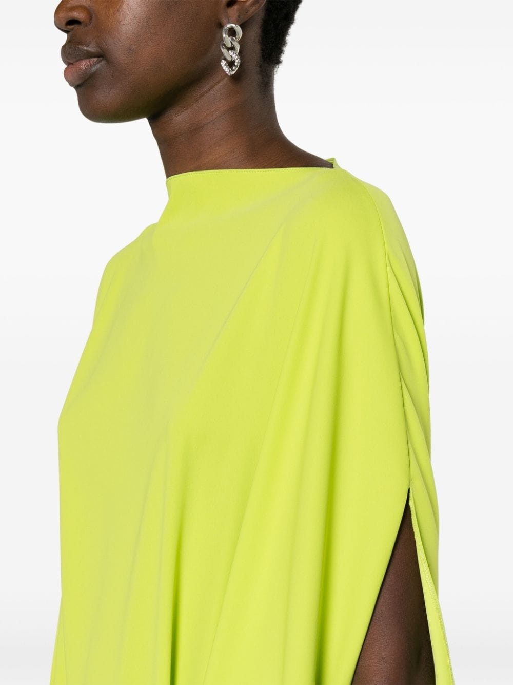 belted-waist midi dress - 5