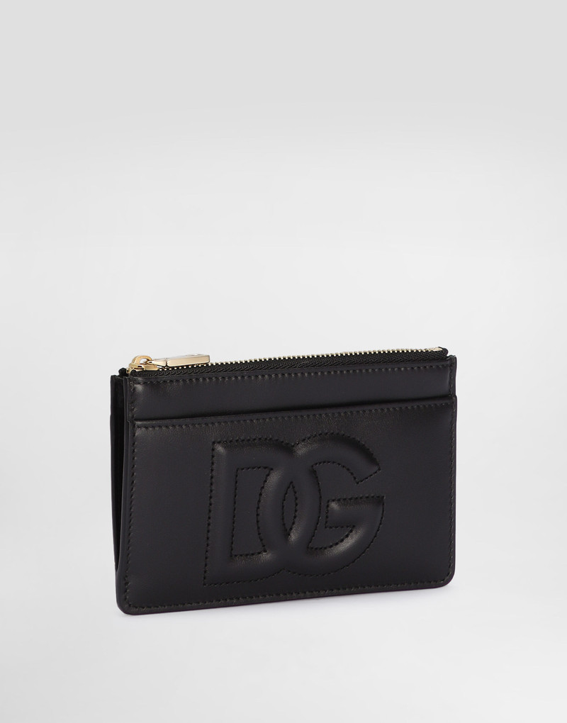 Dolce & Gabbana Medium calfskin card holder with DG logo outlook