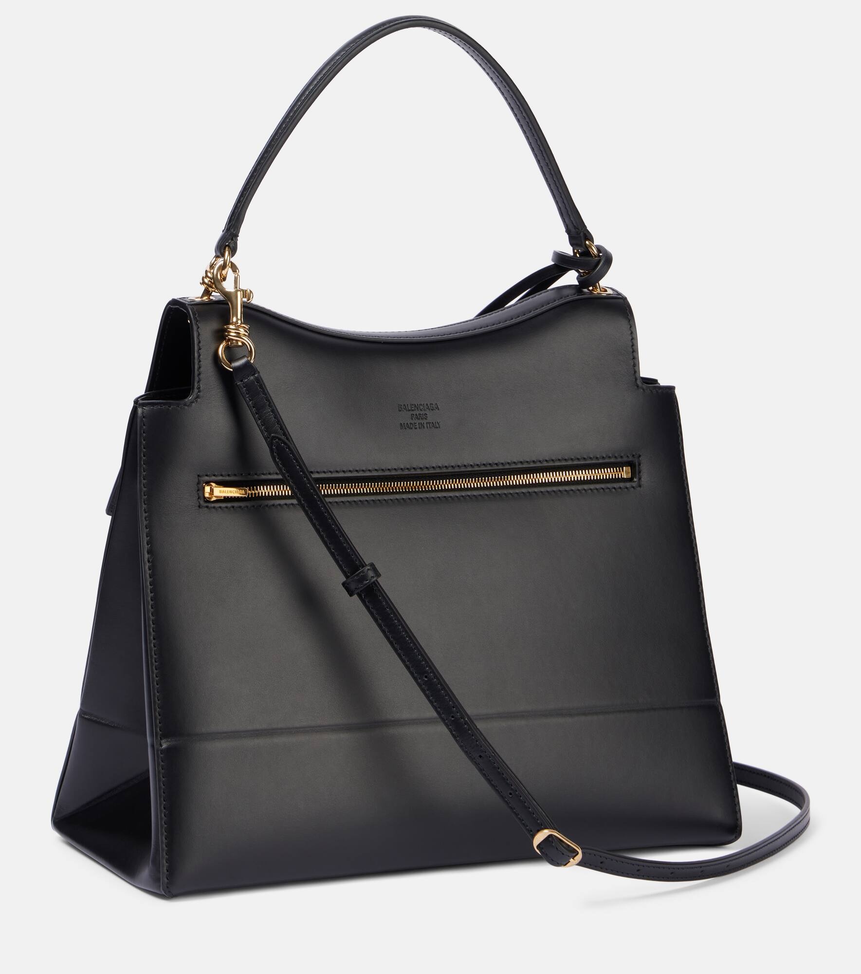 Nano leather tote bag - 4