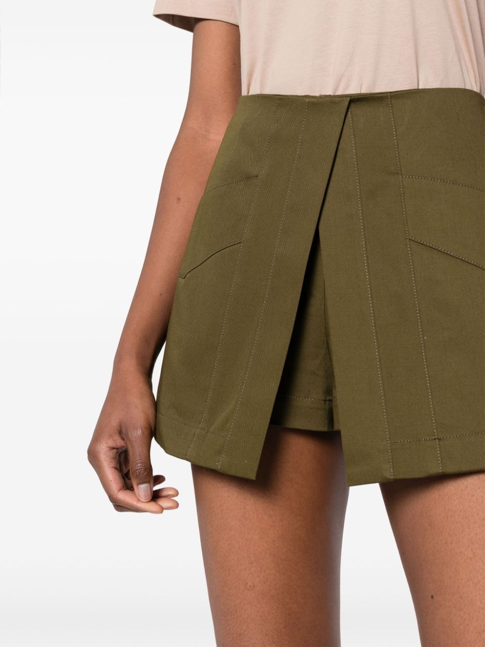 layered-design shorts - 5