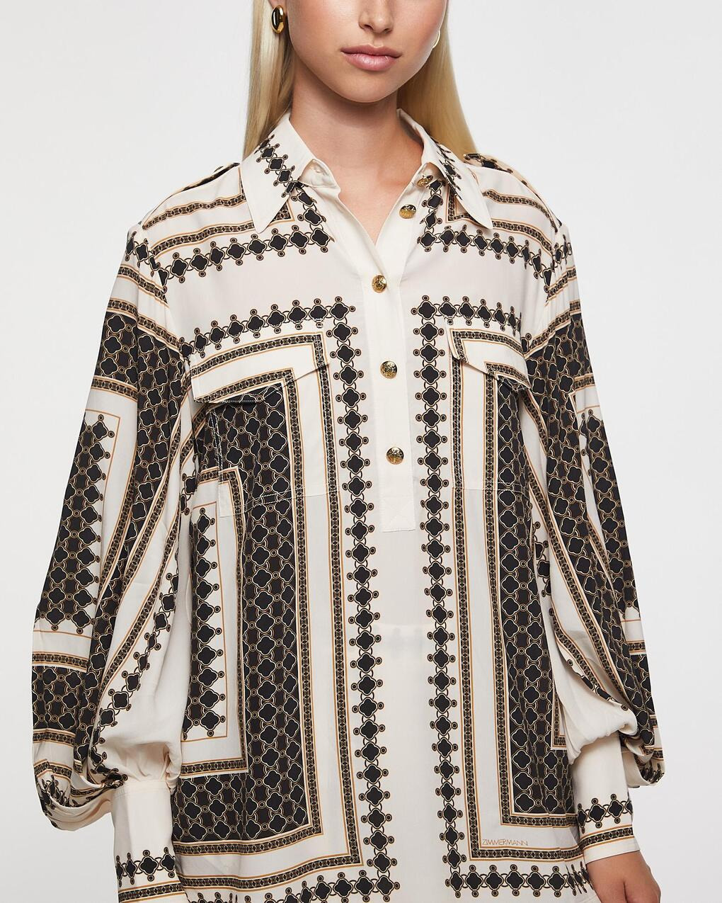 Blouse Pocket Print - 5