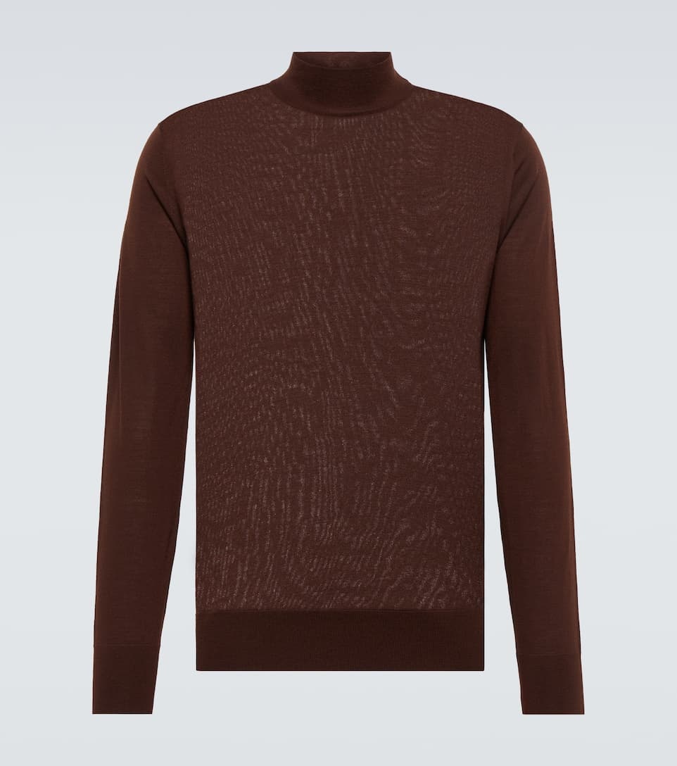 Virgin wool turtleneck sweater - 1