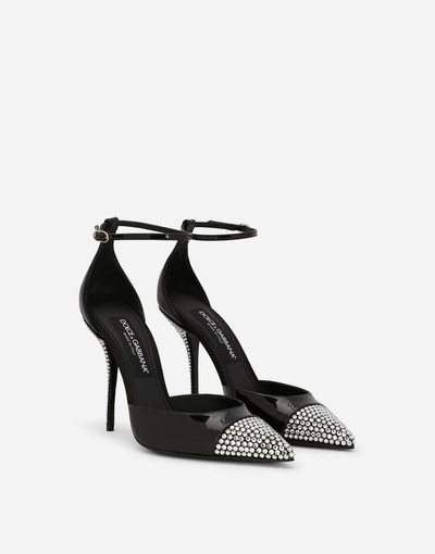 Dolce & Gabbana Patent leather pumps with fusible rhinestones outlook