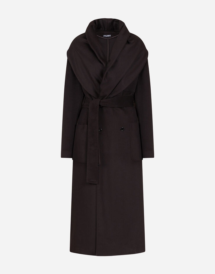 Belted cashmere robe coat - 3