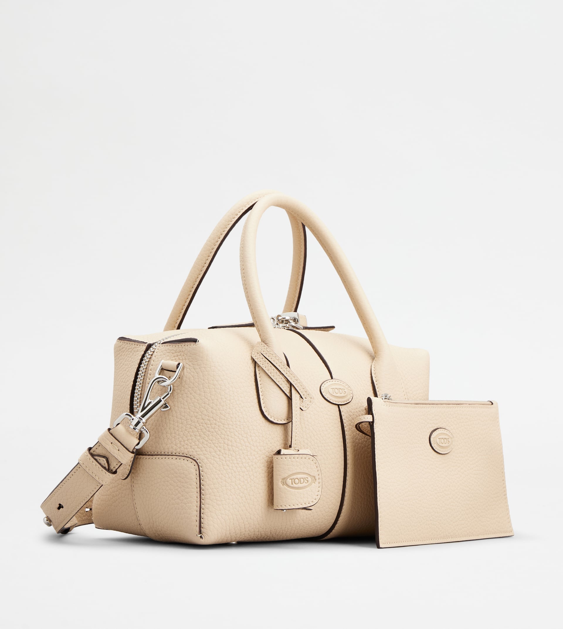 TOD'S DI BAG BAULETTO IN LEATHER MINI - BEIGE - 3