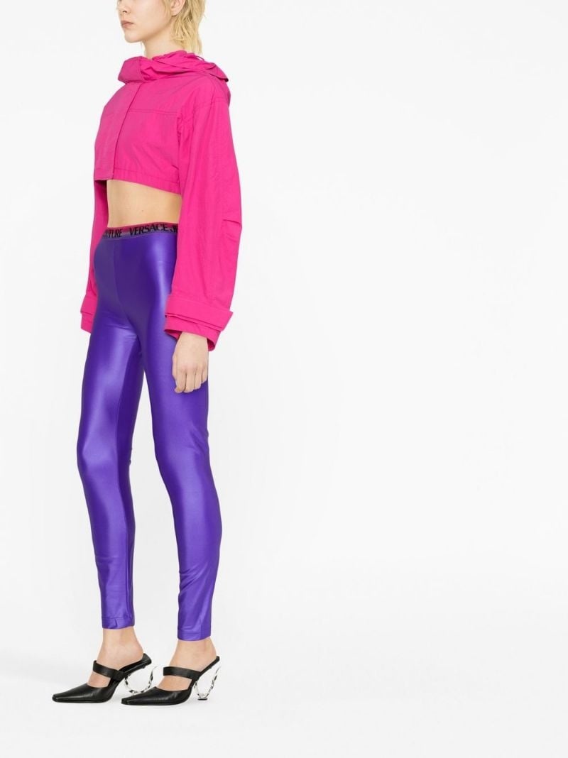 logo-waistband leggings - 2