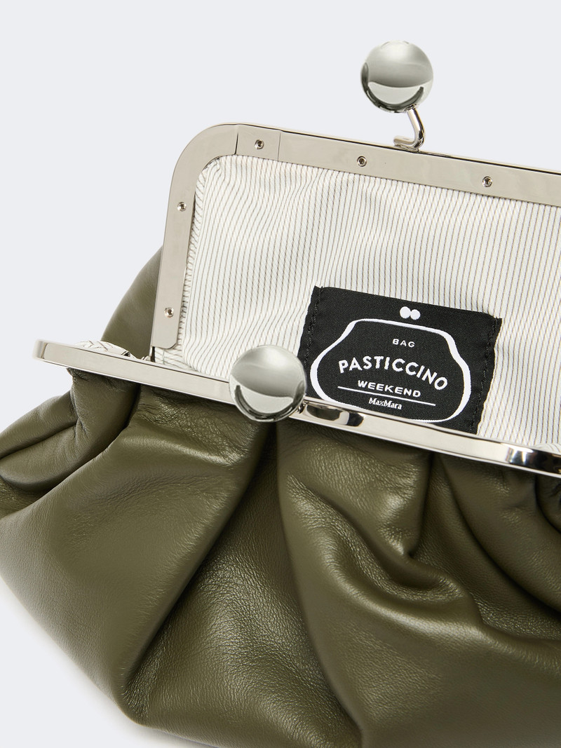 PRATI Small sheepskin Pasticcino Bag - DARK GREEN 5