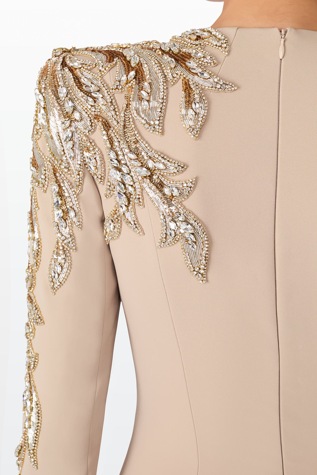 Jenny Packham Honor Sequin-Embellished Maxi Gown in Cashmere at Nordstrom - 5