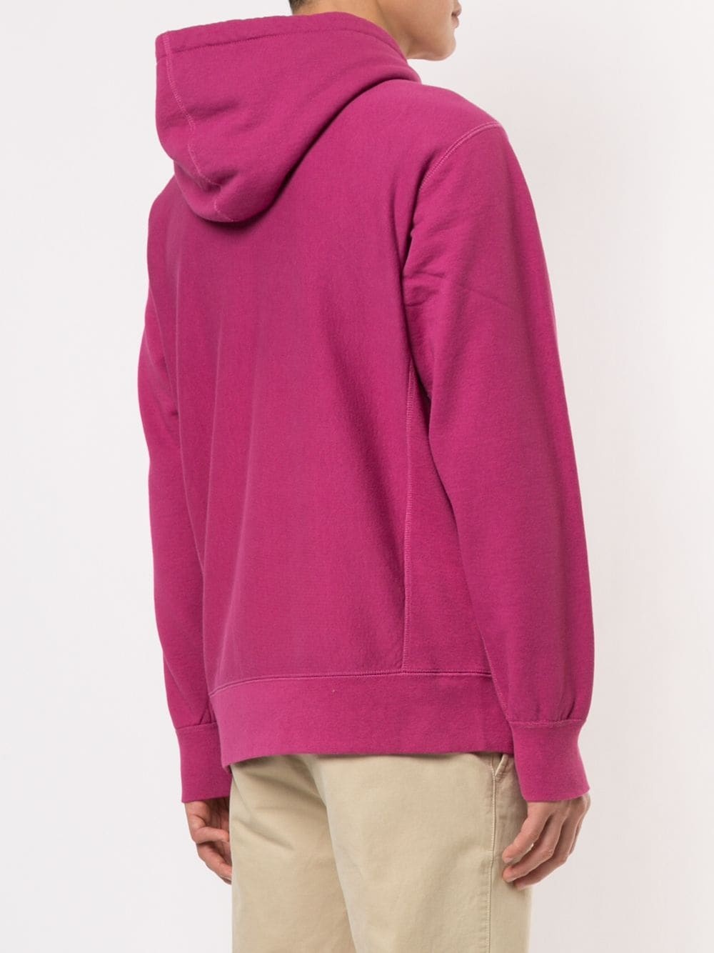 sleeve patch hooded sweatshirt - 4