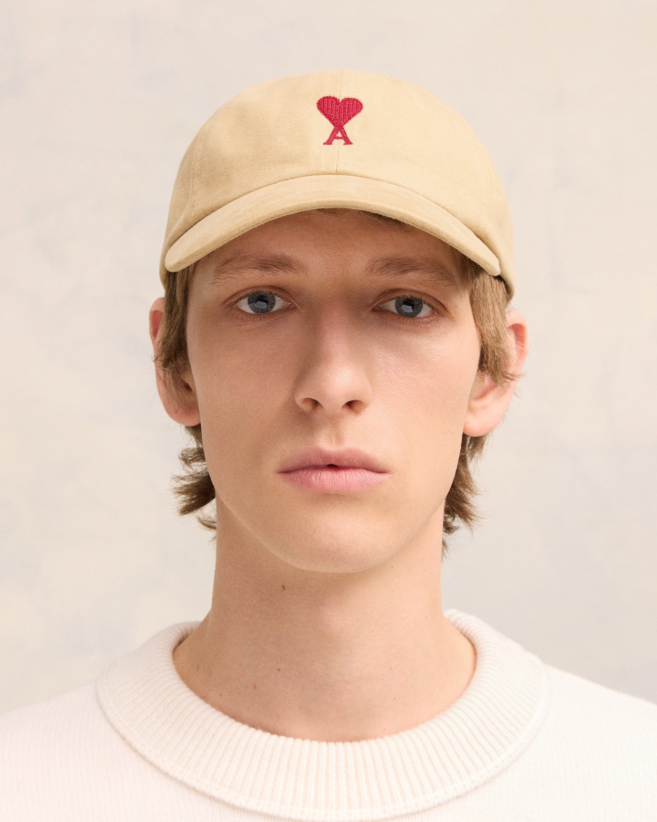 RED AMI DE COEUR EMBROIDERY CAP - 2