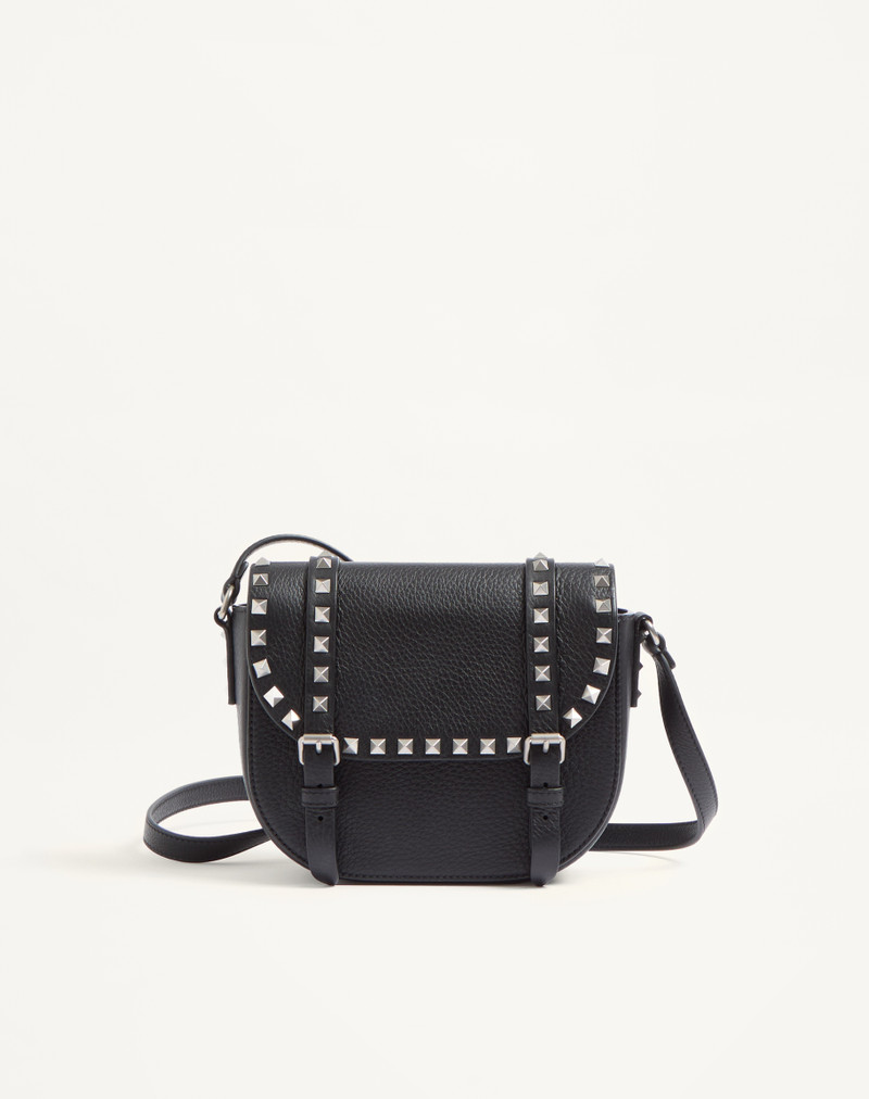 SMALL ROCKSTUD GRAINY CALFSKIN CROSSBODY BAG 1
