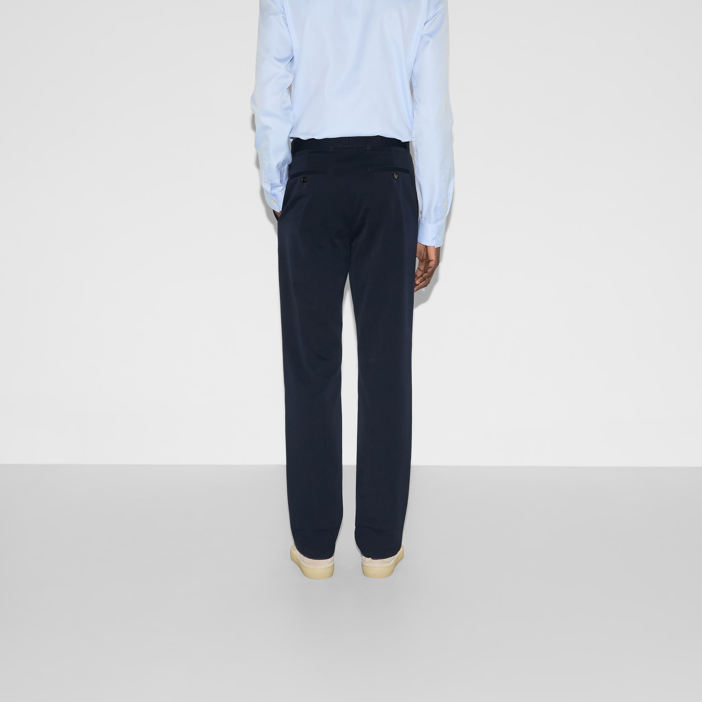 Cotton gabardine pant with Web - 4