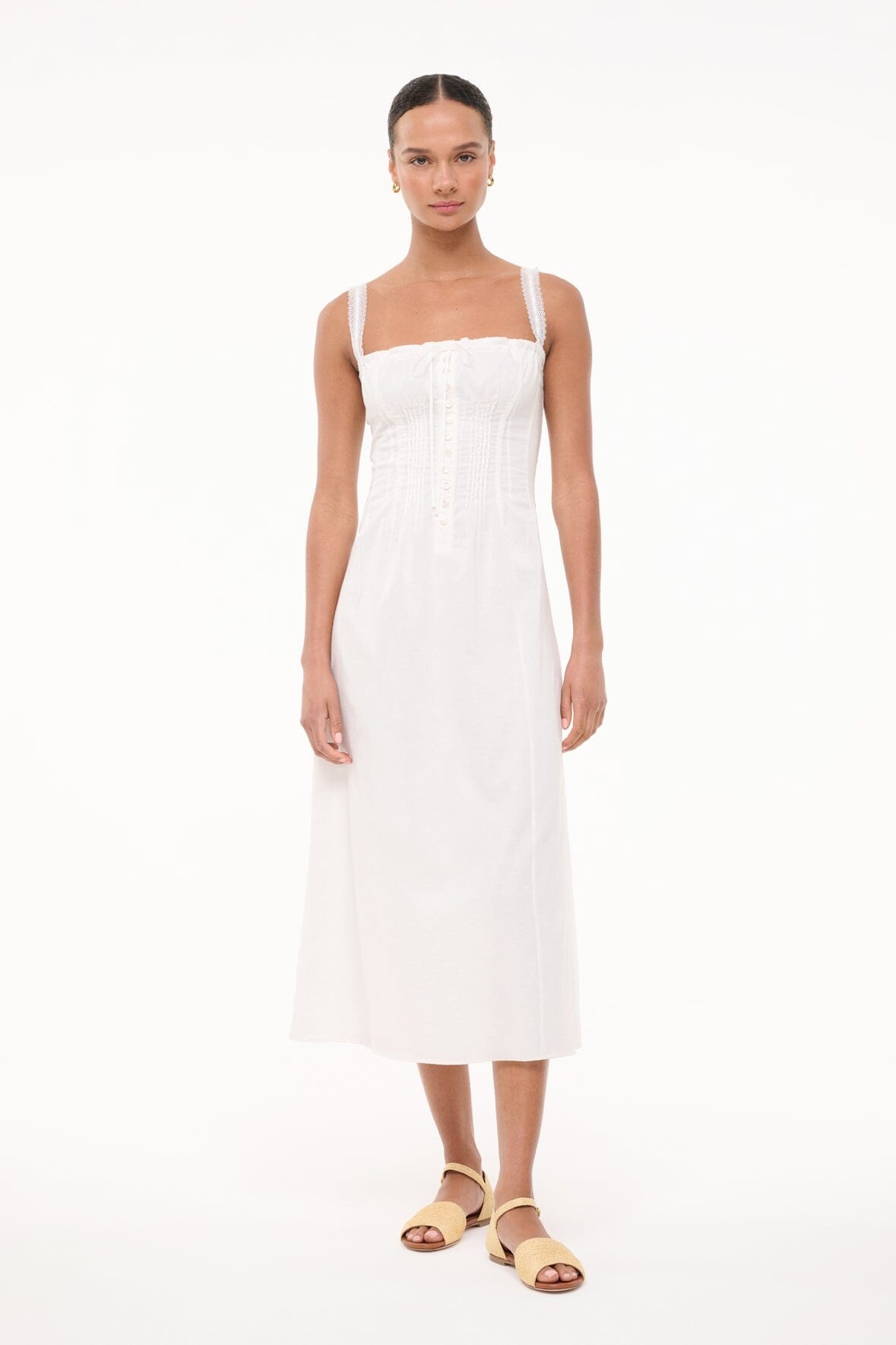 STAUD MATILDE DRESS WHITE - 6
