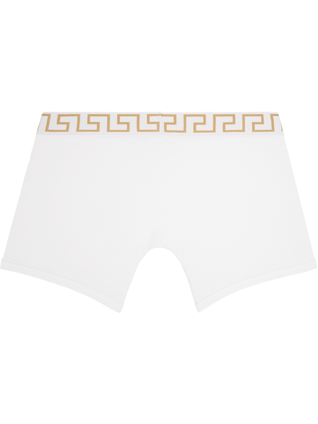 Two-Pack Black & White Greca Border Long Boxer Briefs - 3