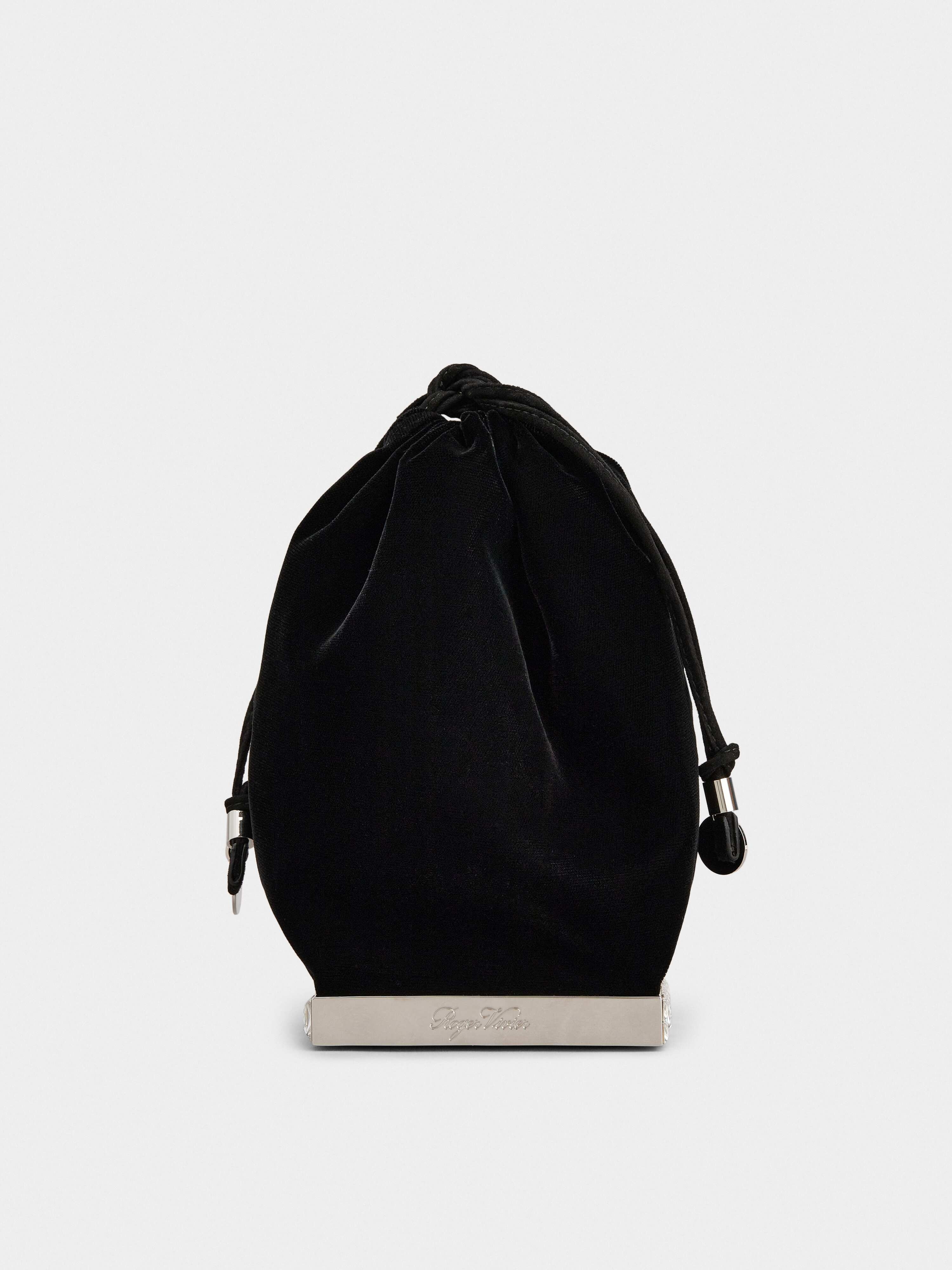 Viv' Pocket Strass Cube Bag in Velvet - 4